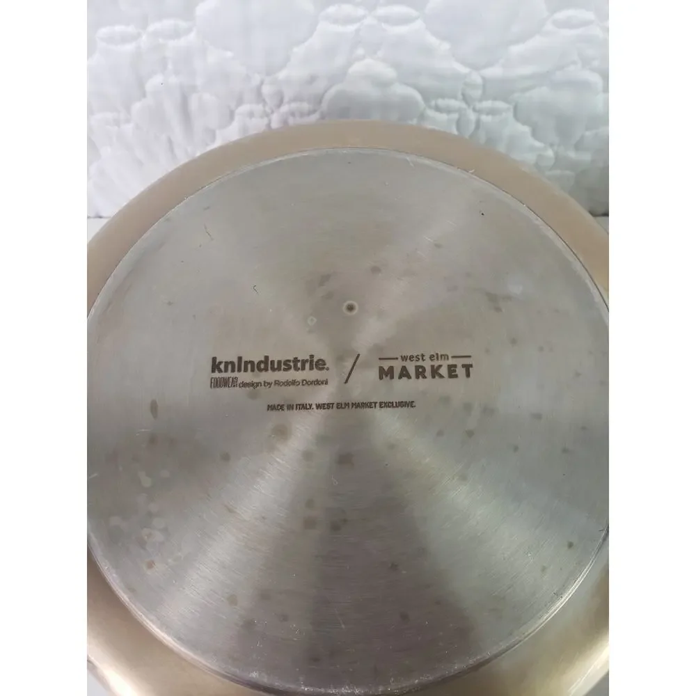 KnIndustrie West Elm Market Foodwear Casserole Cookware Lit Bronze Italian